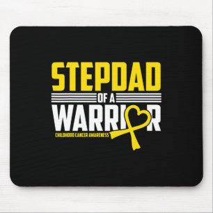 Mens Stepdad Childhood Cancer Awareness Survivor R Mouse Mat