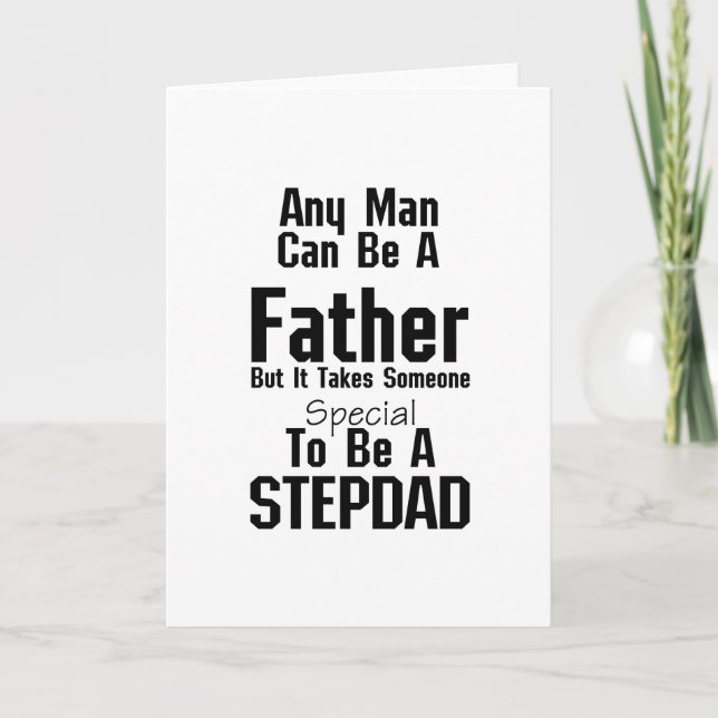 Mens Stepdad Gift Dads Stepdad Grandpa Card (Front)