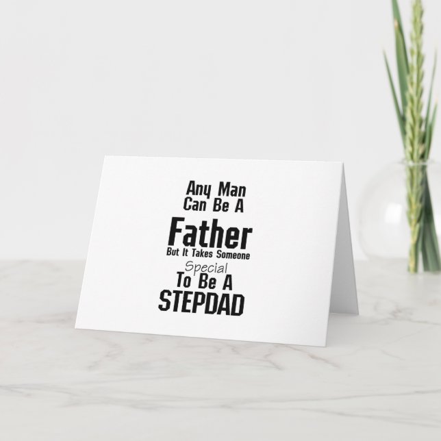 Mens Stepdad  Gift Dads Stepdad Grandpa Card (Front)