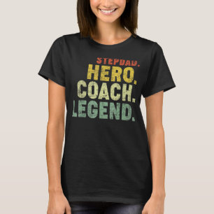Mens Stepdad Hero Coach Legend Vintage Stepdad Fat T-Shirt