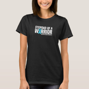Mens Stepdad Of A Warrior Addiction Recovery Aware T-Shirt