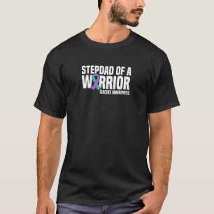 Mens Stepdad Of A Warrior Suicide Prevention Aware T-Shirt