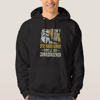 Mens Stepdad Rex Saurus Papasaurus Dinosaurs Men F Hoodie