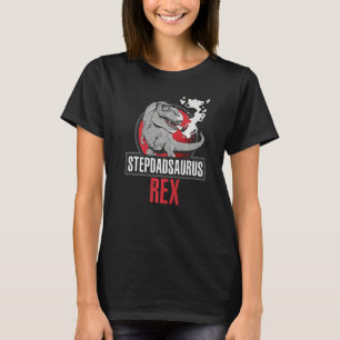 Mens Stepdadsaurus Rex Father's Day Stepfather Ste T-Shirt