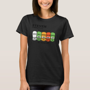 Mens Steven Nutritional Facts Steven T-Shirt