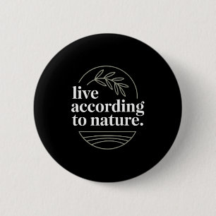 Mens Stoic Philosoper Quote Motivational Stoicism 6 Cm Round Badge