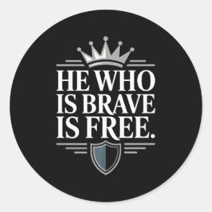 Mens Stoic Philosoper Quote Motivational Stoicism Classic Round Sticker