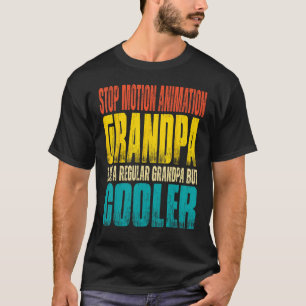 Mens Stop Motion Animation Grandpa Like a Grandpa T-Shirt