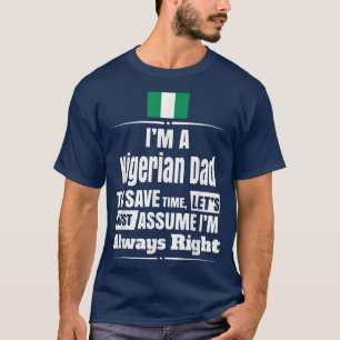 Mens Storecastle I'M A Nigerian Dad Funny Father's T-Shirt