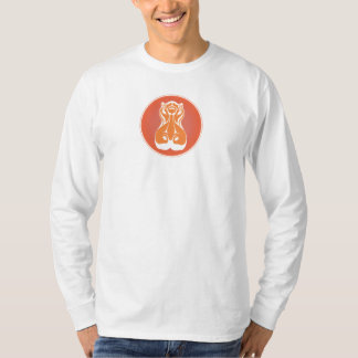 Men's Streamlined Hippo Head in Circle T-Shirt
