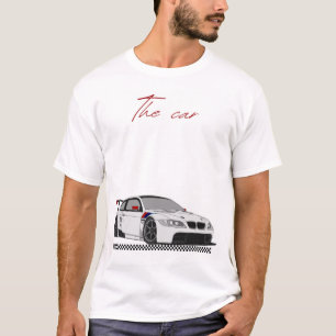 mens stylish car design t shirt