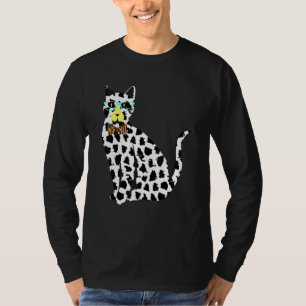 Mens Stylish Kitten Animals Spotted Cat In Sungl T-Shirt