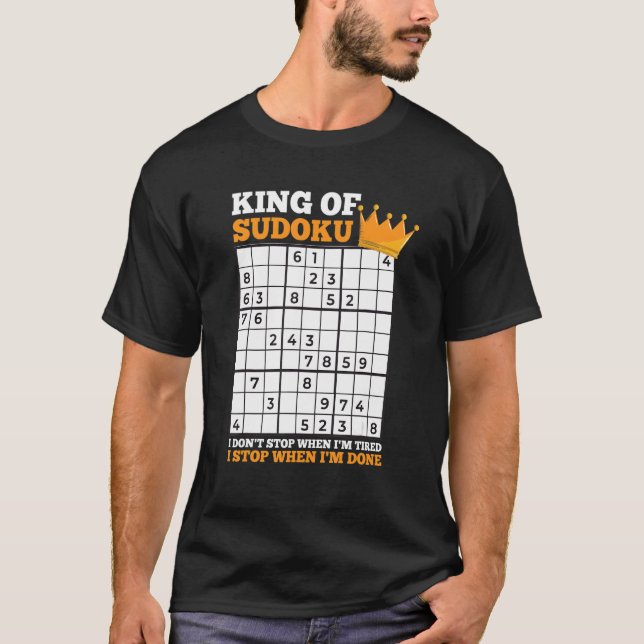 Mens Sudoku Puzzle Solving For A Sudoku Master T-Shirt (Front)