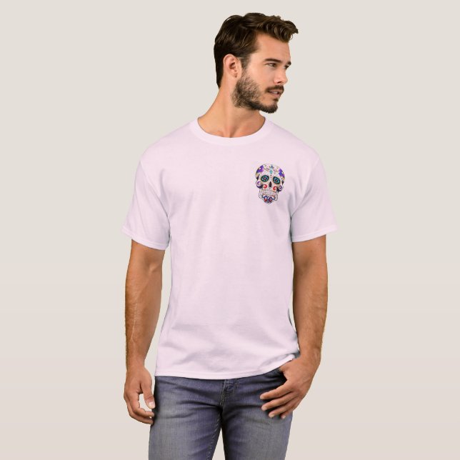 Men's sugar skull pocket tee (Front Full)