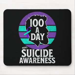 Men's Suicide Awareness Design Mens Mental Health Mouse Mat