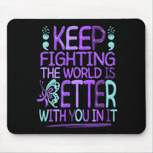 Mens Suicide Awareness Suicide Prevention Support Mouse Mat