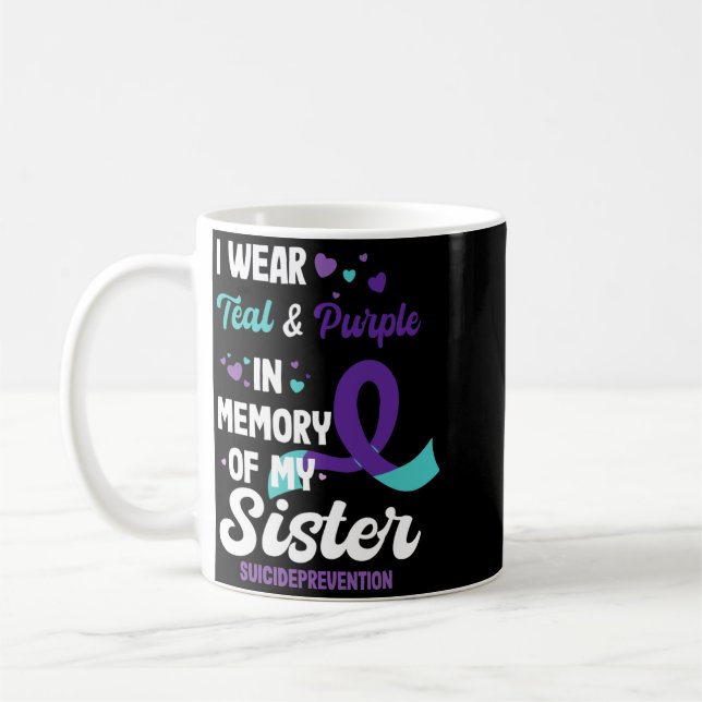 Mens Suicide Prevention Awareness In Memory Of Coffee Mug (Left)