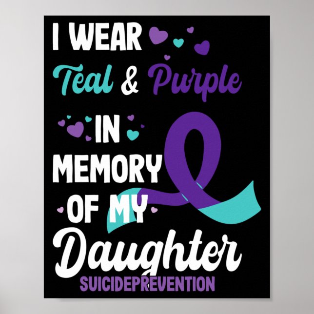Mens Suicide Prevention Awareness In Memory Of Poster (Front)