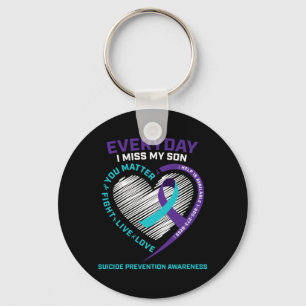 Mens Suicide Prevention Shirt Son Mum Dad Tshirts Key Ring