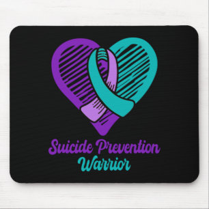 Mens Suicide Prevention Warrior Dress Purple And Mouse Mat