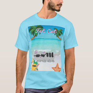 mens summer fat cat t-shirt