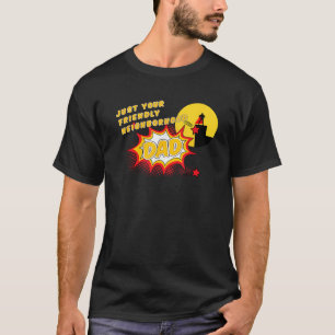 Mens Super Hero Dad Fun Retro Comic Book Hero T-Shirt