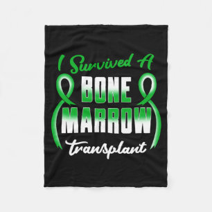 Mens Survived Bone Marrow Donator Organ Donor Fleece Blanket