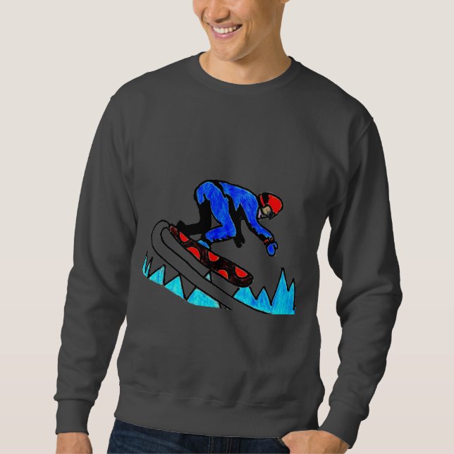 MEN'S SWEATSHIRT - SNOWBOARDING (Front)