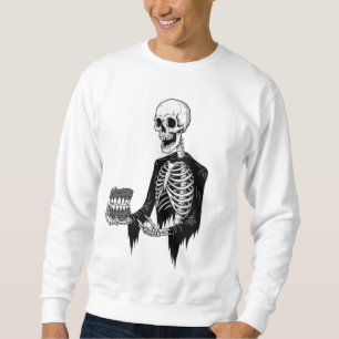 Men's sweatshirt with skeleton