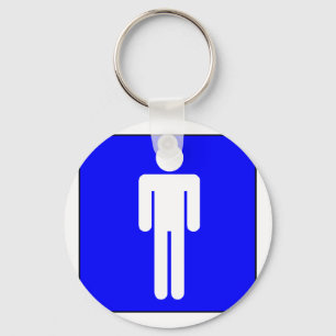 Mens Symbol Key Ring