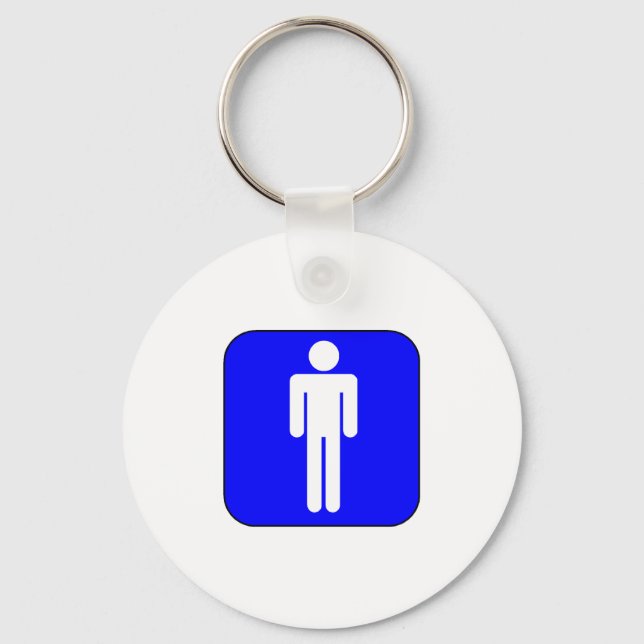 Mens Symbol Key Ring (Front)