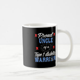 Mens T1D Proud Uncle Diabetes Awareness Type 1 Ins Coffee Mug