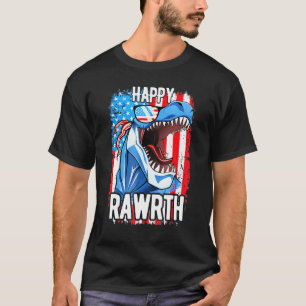 Mens T-Rex Us Independence Day 4th Of July T-Shirt