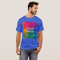 Men's T-Shirt Back Design Add Photo Template
