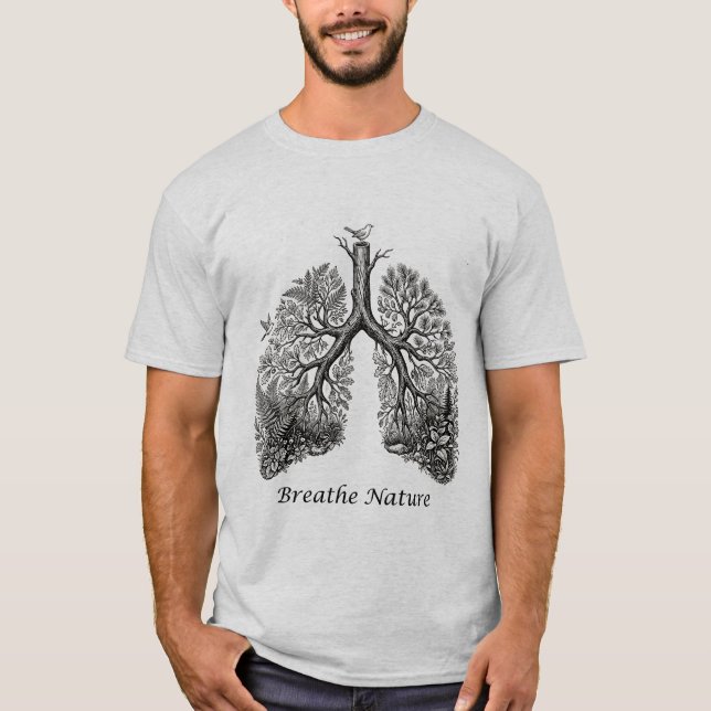 Men's T shirt - Breathe Nature (Front)