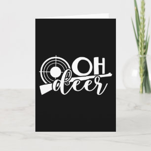 Mens T-Shirt Design Print Oh deer Card