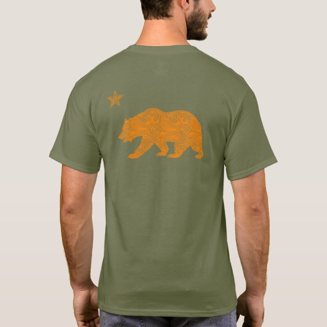Men's t-shirt fatigue Bear (Back)
