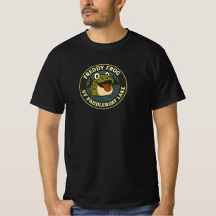Men's T-Shirt Frog on Paddleboat Tee