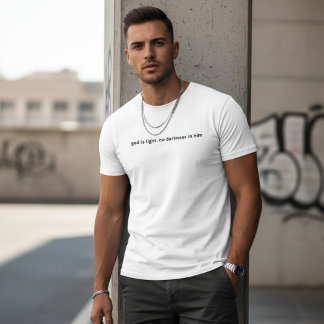 Men's T-Shirt God is Light. No Darkness in Him