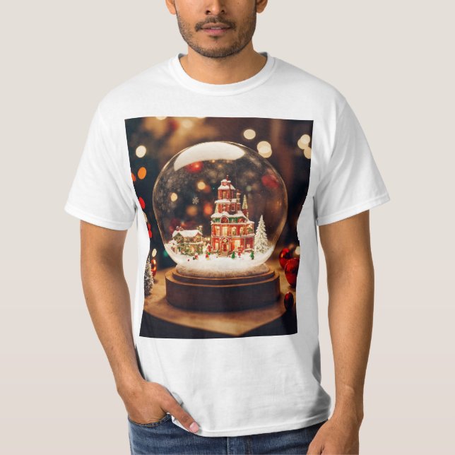 Men's T-Shirt – Hands Through Glass Circle (Front)