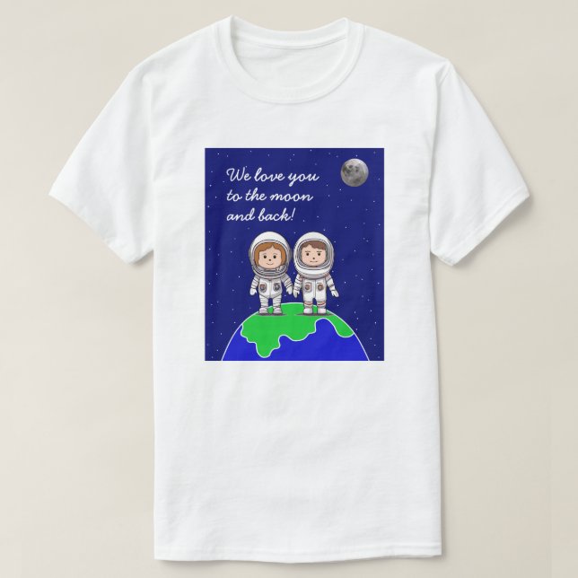 men's T-Shirt Mum and Dad Astronauts by Jo Images  (Design Front)