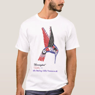 Mens T-Shirt Native Artist Hummingbird Design