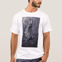 Men's T-Shirt of Raven Swooping - Attacking