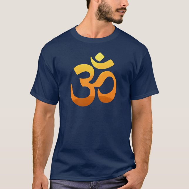 Men's T-Shirt Om Mantra Symbol Yoga Asana Relax (Front)