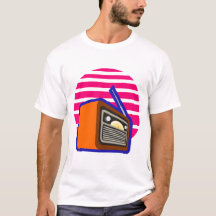 Men's T-Shirt Retro Radio