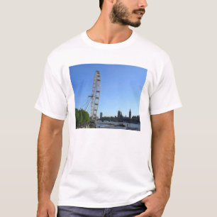 Mens T Shirt with London Eye Ferris Wheel