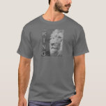 Men's T-Shirts Clothing Apparel Fashion Dark Grey<br><div class="desc">Custom Elegant Modern Pop Art Lion Head Template Men's Basic Dark Grey Dark T-Shirt.</div>