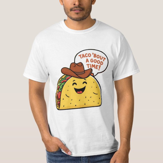 Men's Taco Cowboy Fun T-Shirt (Front)