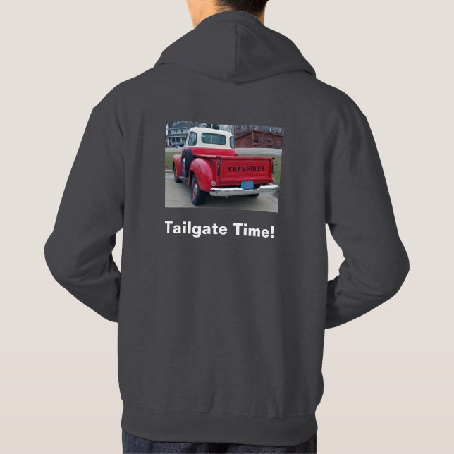 Men's Tailgate Time Classic Chevy Truck Hoodie (Back)
