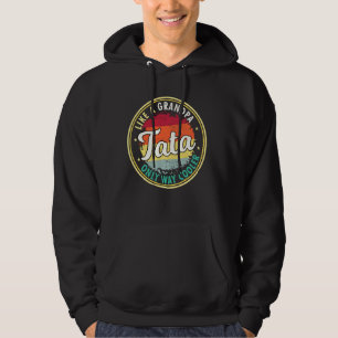 Mens Tata Like A Grandpa Only Way Cooler Grandpaw Hoodie